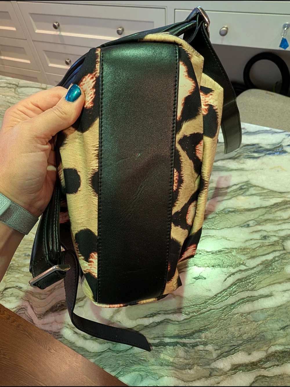 Givenchy Pandora Leopard Print Backpack Resort 2016